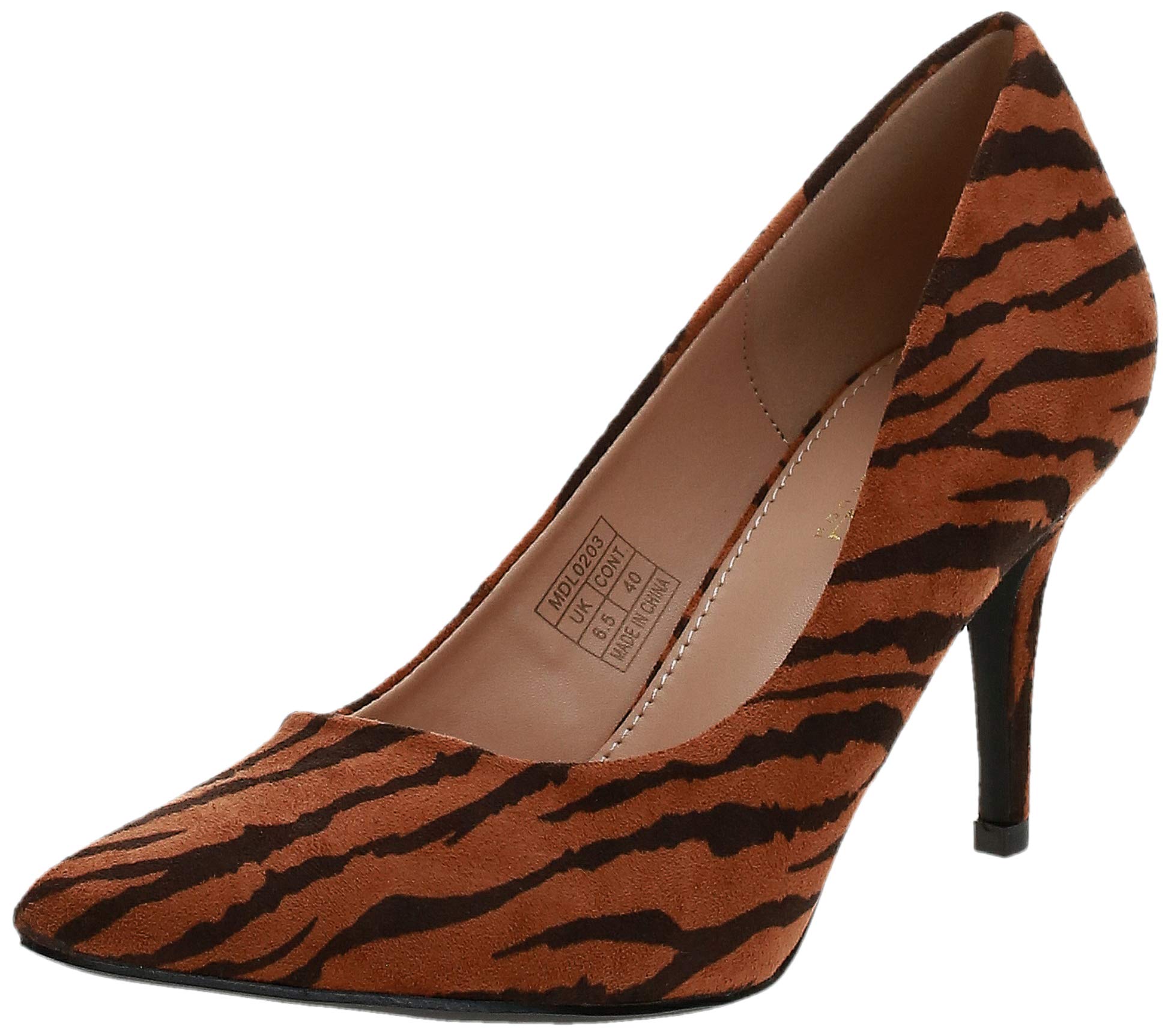 Mode By Redtape Red Tape Mdl0202 Womens Heeled Sandal, Zebra Tan, 38 EU