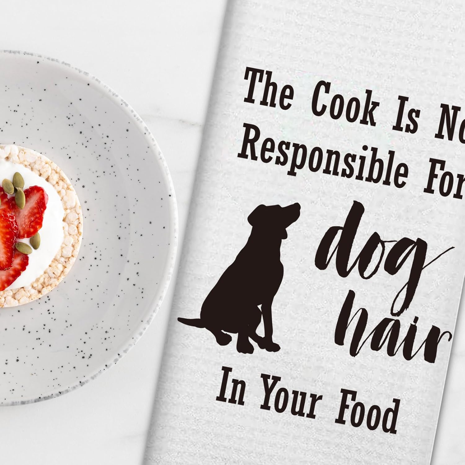 Dog Decor Funny Kitchen Towels, 16x24 in Dish Cloth Flour Sack Hand Towel for Farmhouse Kitchen Decor, Labrador Lovers Dog Owners Gifts image 3