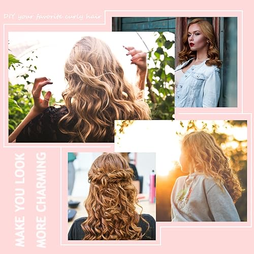 Miniatura 6 de 60 varillas rizadoras flexibles, 9.45 x 0.31 pulgadas, rodillos de espuma para cabello largo y corto, para mujeres y niñas, rizadores de pelo sin