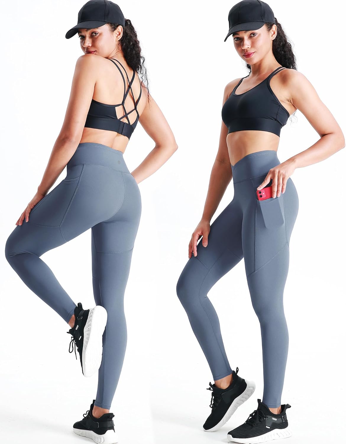 NELEUS Women's Yoga Pant Tummy Control High Waist Running Leggings with Pocket - Image 5