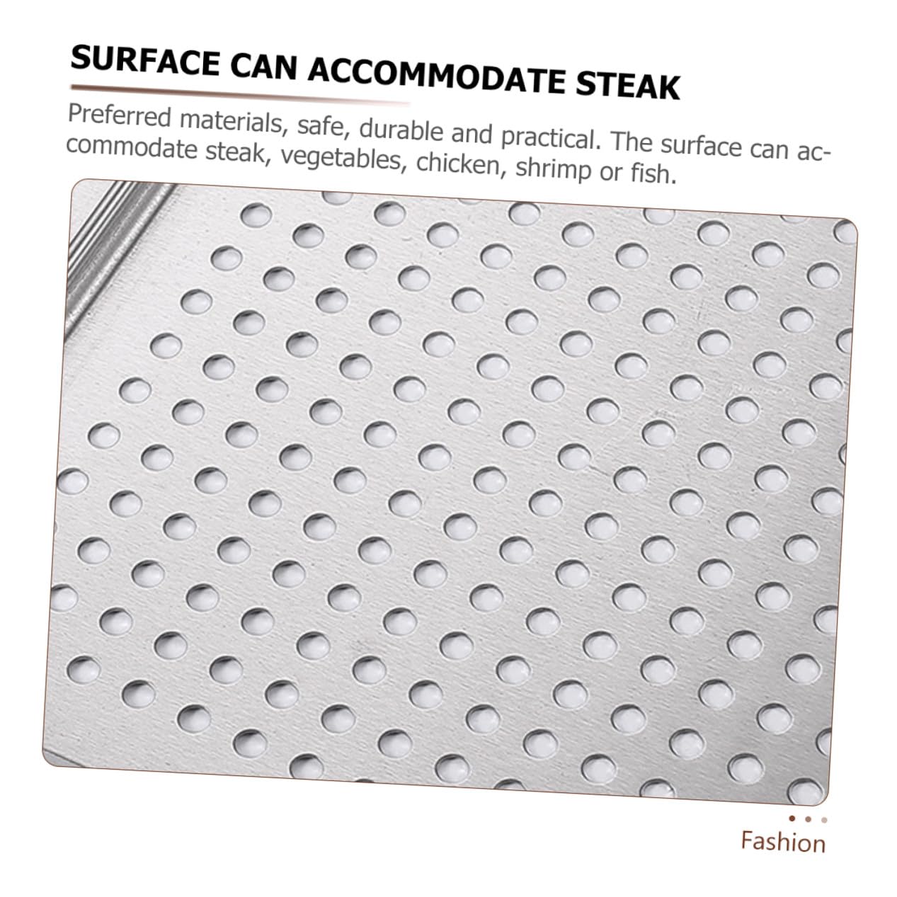 Piastra Antiaderente per Barbecue in Acciaio Inox Quadrata, Padella per Grigliare Versatile per Casa e Buffet, Teglia da Forno Resistente e Facile da Pulire per Grigliate all’Aperto