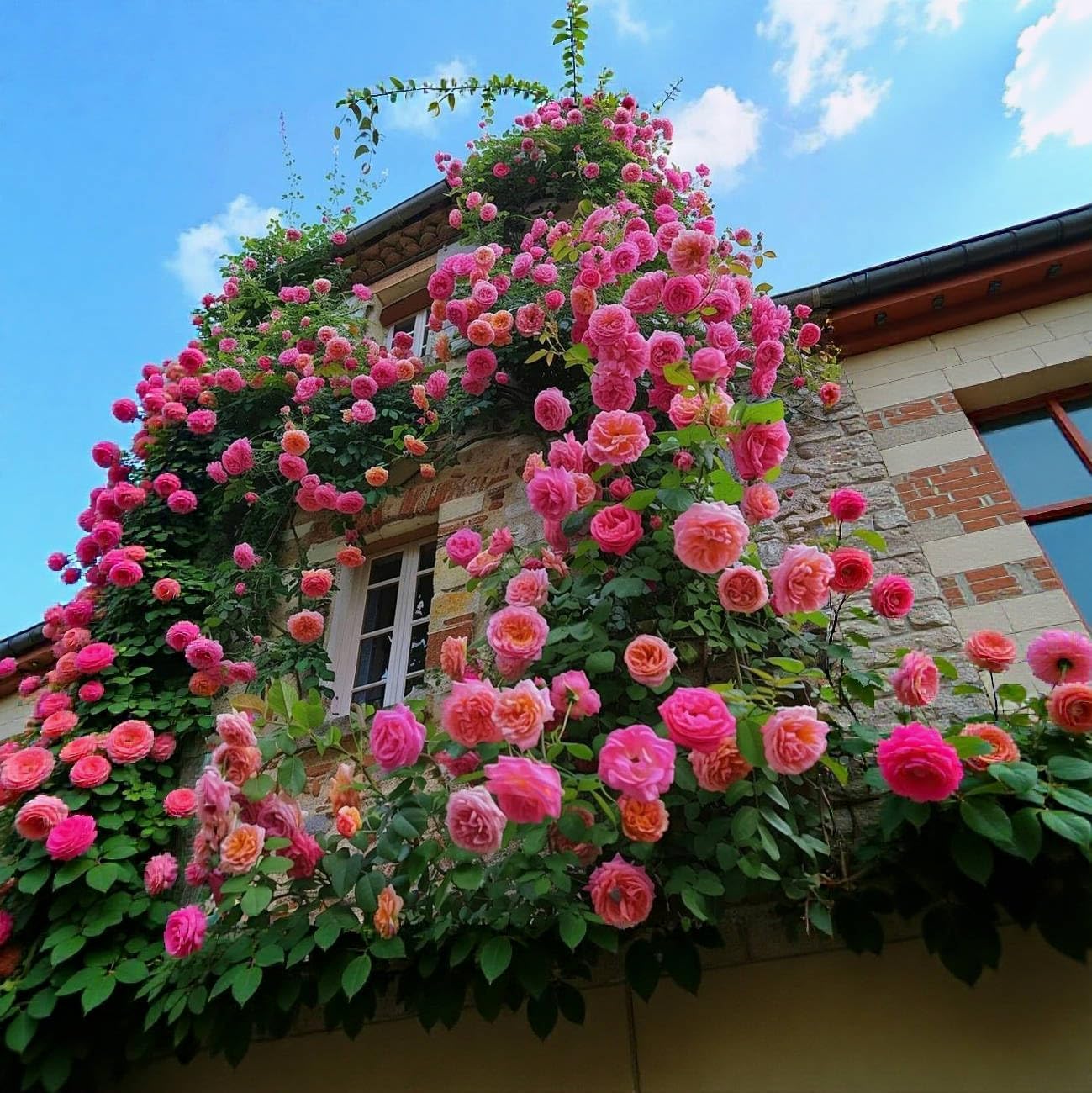 150+ Pink Climbing Rose Seeds for Planting Outdoors Ornamental Vine Seeds Amazing Climbing Flowers Rose Growth Beautiful Roses
