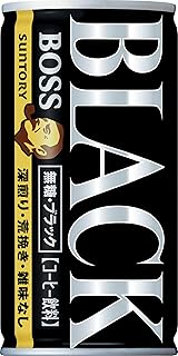 サントリー コーヒーボス 無糖ブラック 185g×30本
