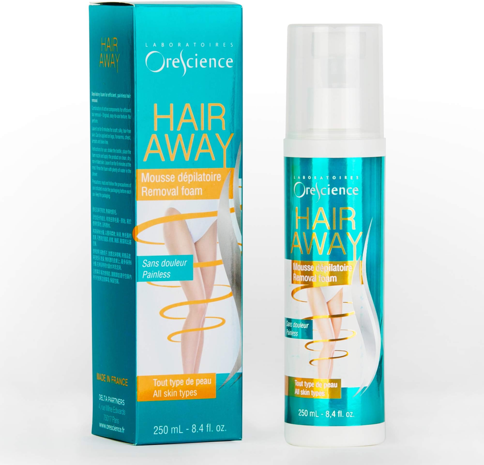 Hair Removal Cream - Premium Body Hair Remover Cream - Skin Friendly, Painless, Dissolves Hair From Roots - Unisex, 8.4 Fl Oz