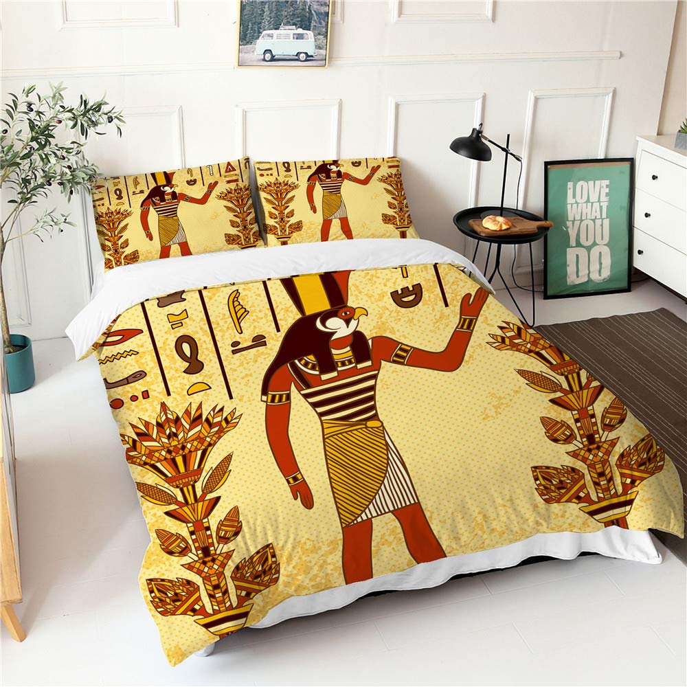 Parure de lit 2 personnes 140x200cm Chickwing avec drap de lit et housse de couette microfibre