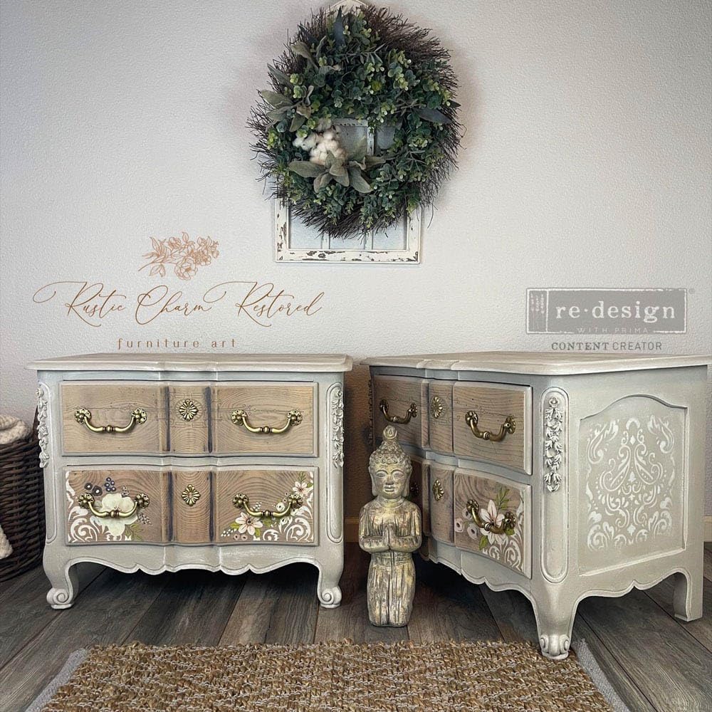 Redesign with Prima Decor Transfers® Painted Florals Total Sheet Size 24x35,Cut Into 3 Sheets 655350656522
