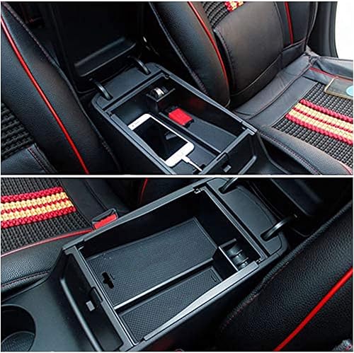 ITrims Consola central interior para Hyundai Tucson 2016 2017 2018 2019 2020 2021 Accesorios de coche reposabrazos delantero organizador bandeja