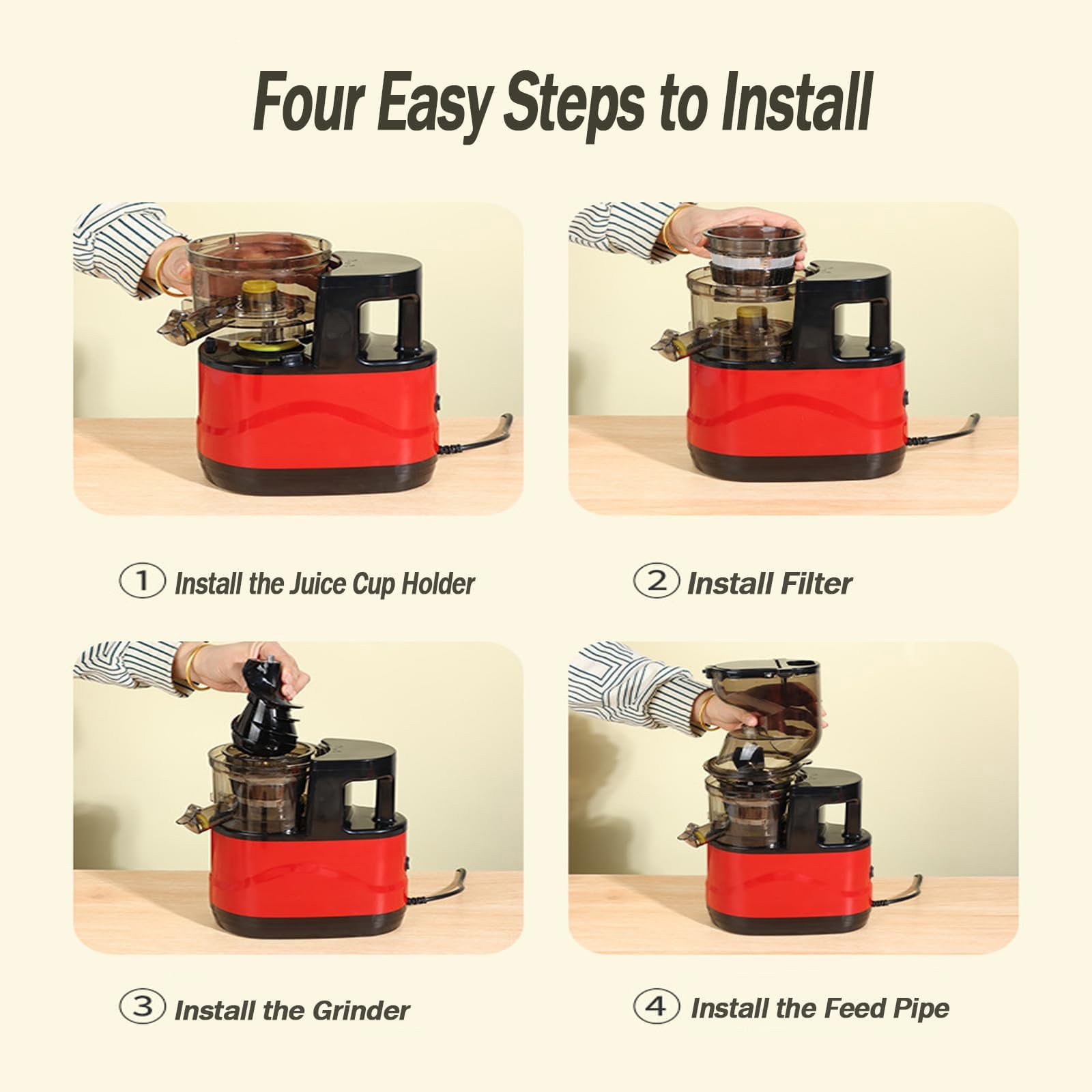 Estrattore di succo verticale a masticazione, estrattore di succo a freddo completamente automatico con 2 tazze, resa di succo ad alta purezza del 98,5%, macchina per succhi di frutta e verdura