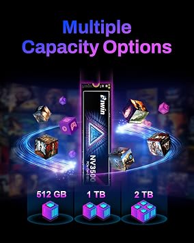 BIWIN Black Opal NV3500 M.2 SSD 1TB, PCIe Gen 3x4 NVMe 1.4 with HMB & SLC Cache, Read Speed Up to 3500 MB/s, Internal PC Solid State Drive for Laptop & Desktop