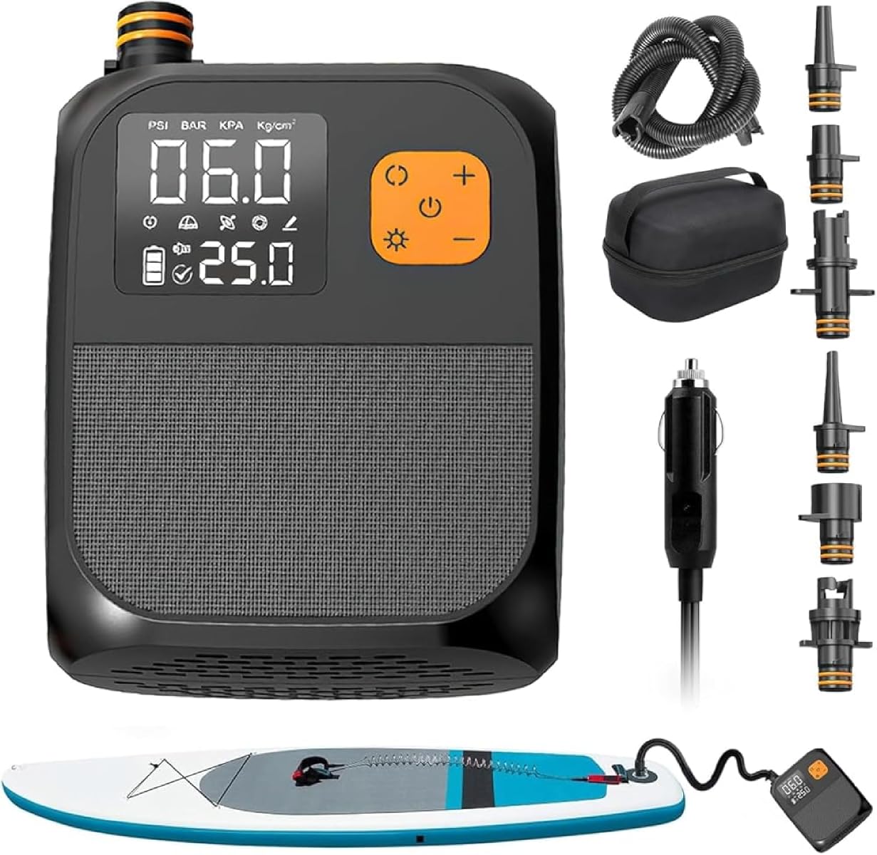 Amazon.co.jp: OBEST sup 電動ポンプ 充電式 25PSI サップ 空気