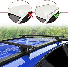 Compatible con Jeep Compass J4U 2025-2026 Hook Model Barras de Techo Auto Portaequipajes Barras Transversales Negro Aluminio 2 Barras