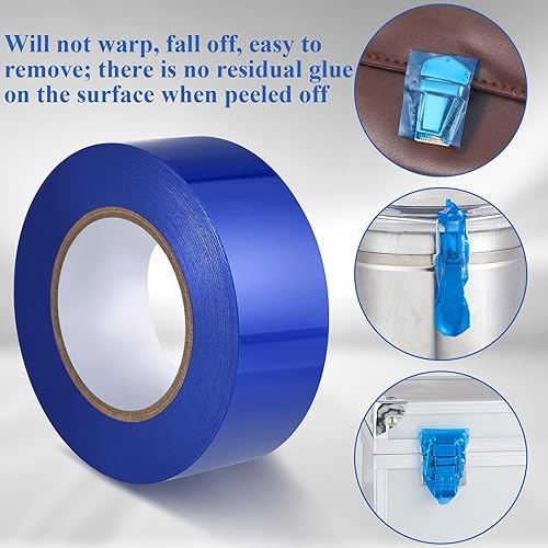 Miniatura 5 de Frienda Rollo de cinta transparente extraíble para arañazos de 2 pulgadas x 218.7 yardas, película protectora de superficie azul, película