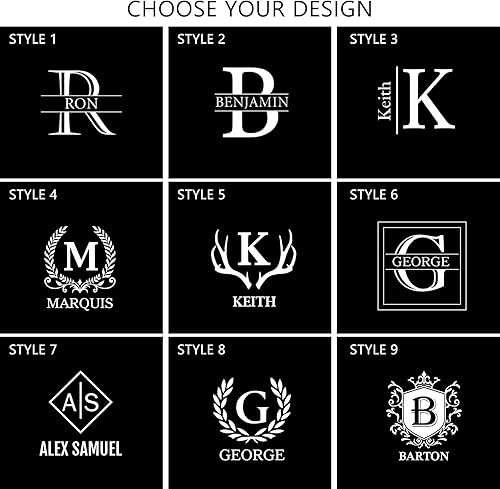 Miniatura 2 de Frascos de cadera personalizados para licor para hombres, cuero grabado personalizado, regalos con monograma para padrinos de boda, regalos de boda