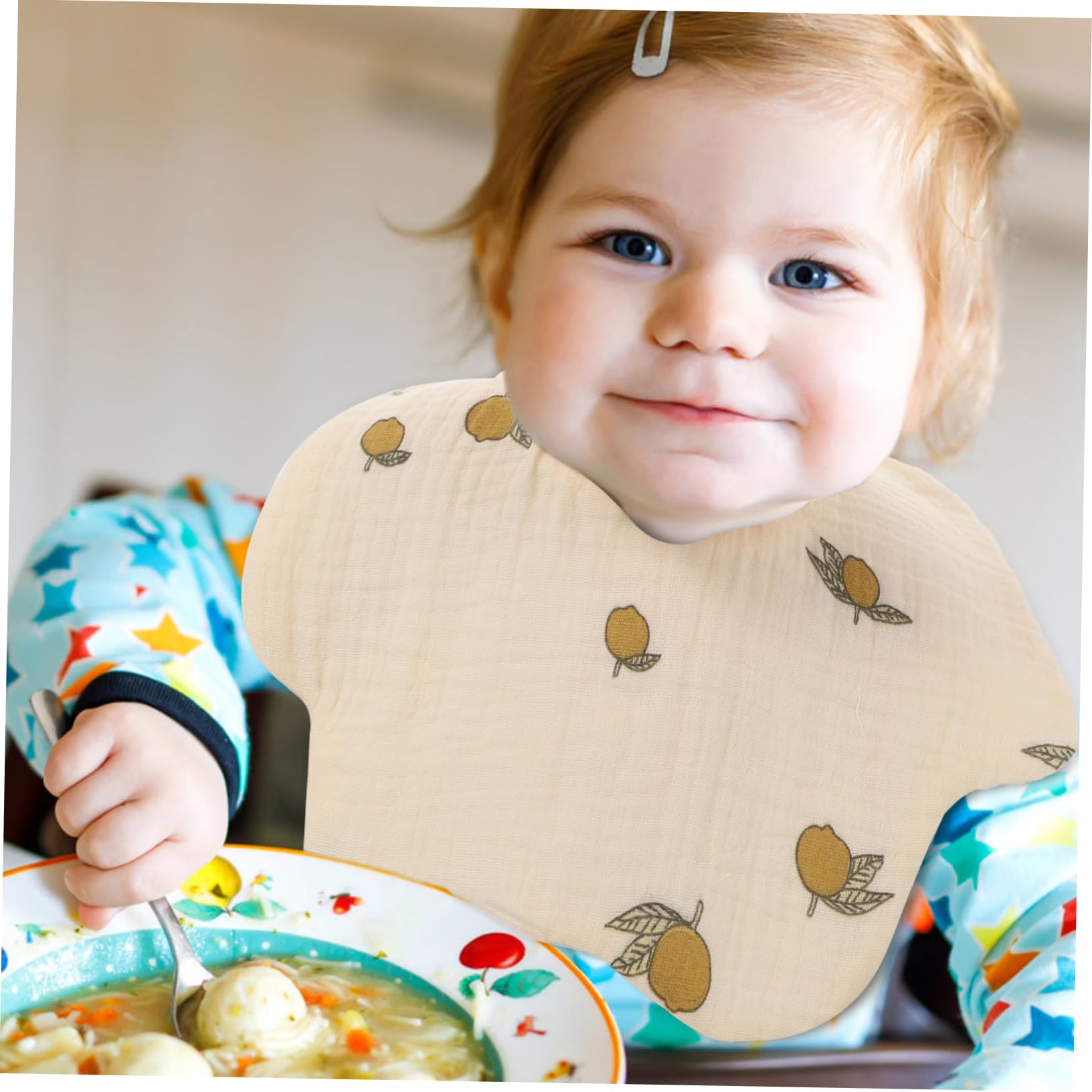 ibasenice Baberos babero infantil toallas de bebe saliva toallas babero disfraces infantiles clothes toalla de saliva recién nacida toalla de saliva giratoria algodón