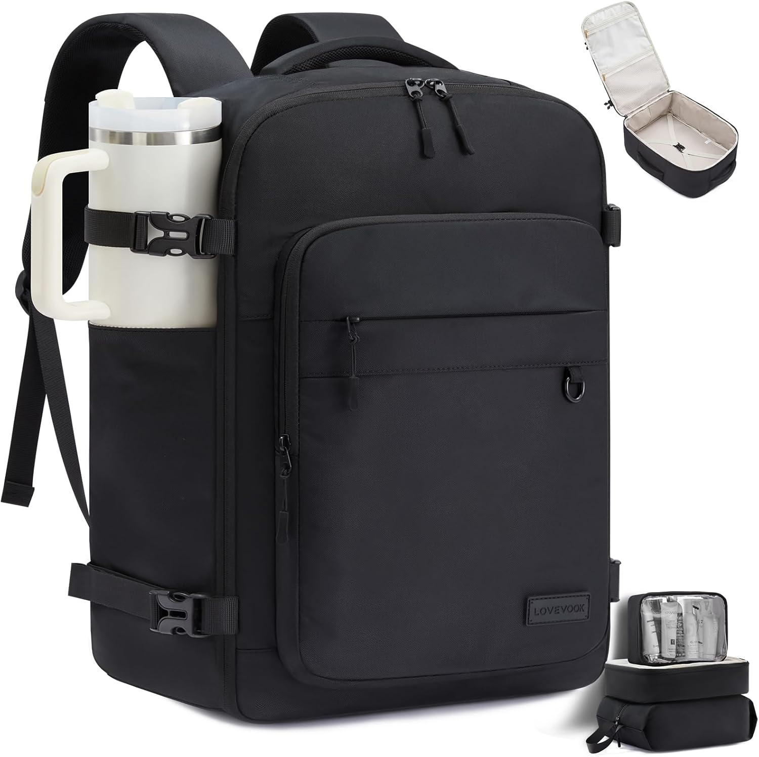 LOVEVOOK 40L Carry on Backpack, Large 17 Inch Travel