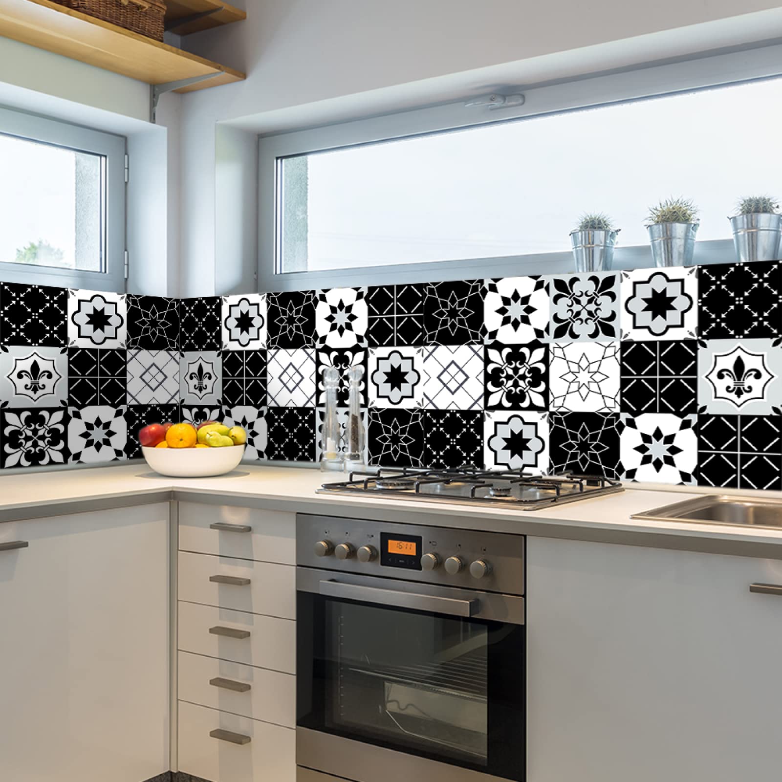 Azulejos Adhesivos 30X30 Azul Vinilos Cocina Azulejos Vinilos Para