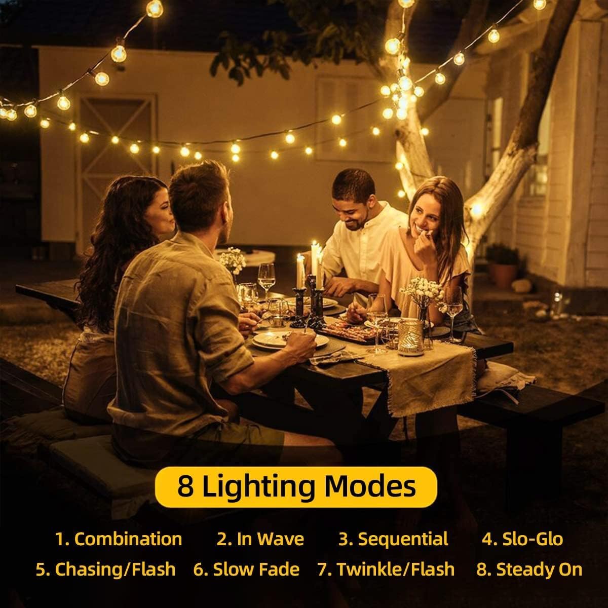 Solar-Lichterkette, kleine Kristallkugel-Licht, Outdoor-Lichterkette, 60 LEDs, 12,2 m, 8 Beleuchtungsmodi, wasserdicht, solarbetrieben, Terrasse, Solarleuchte für Garten, Hof, Veranda, Hochzeit,