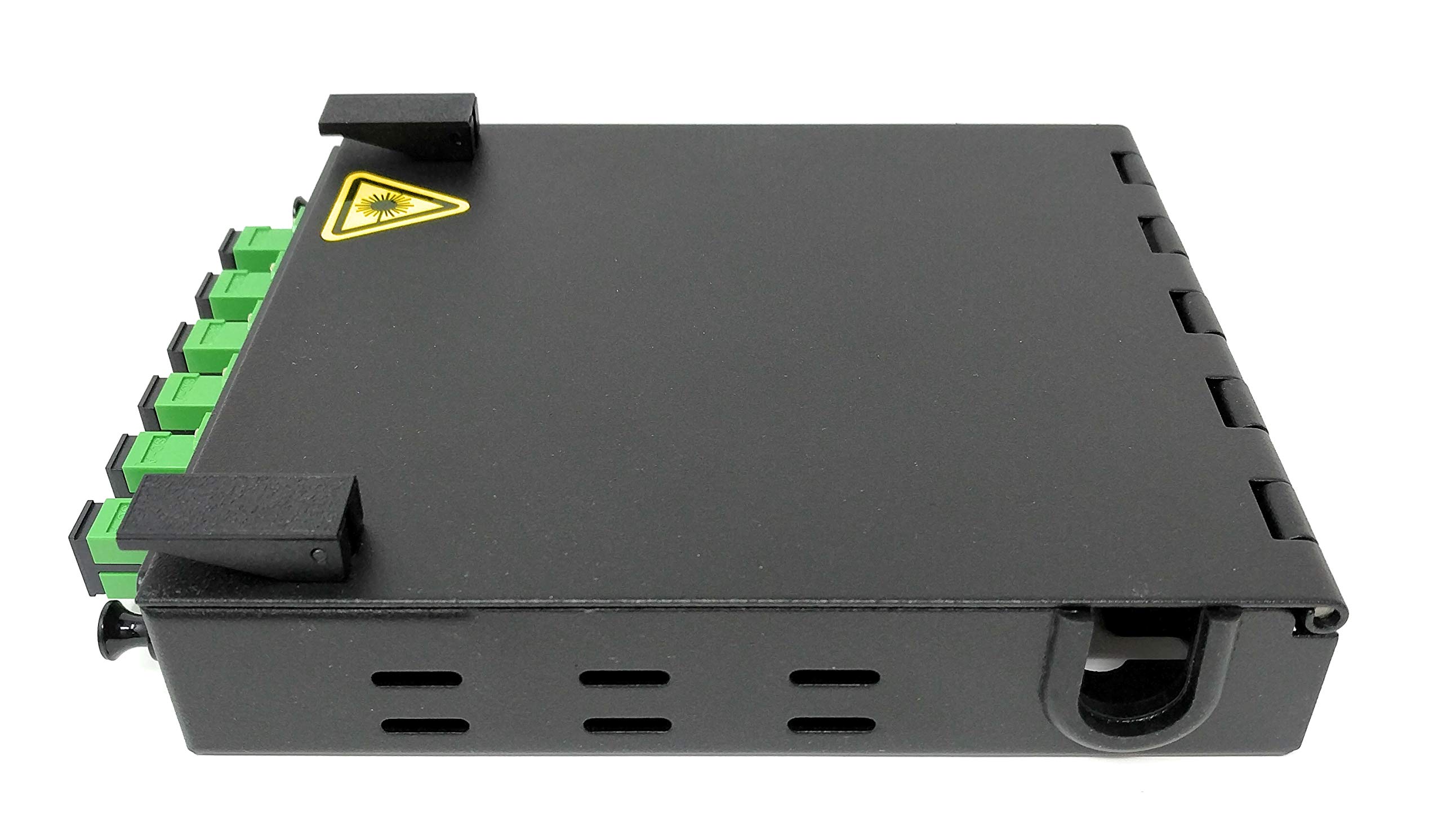 Ultra Spec Cables Singlemode Simplex LGX - Caja de Fibra para Montaje en Pared con módulo de Empalme y 6 Puertos Cargados