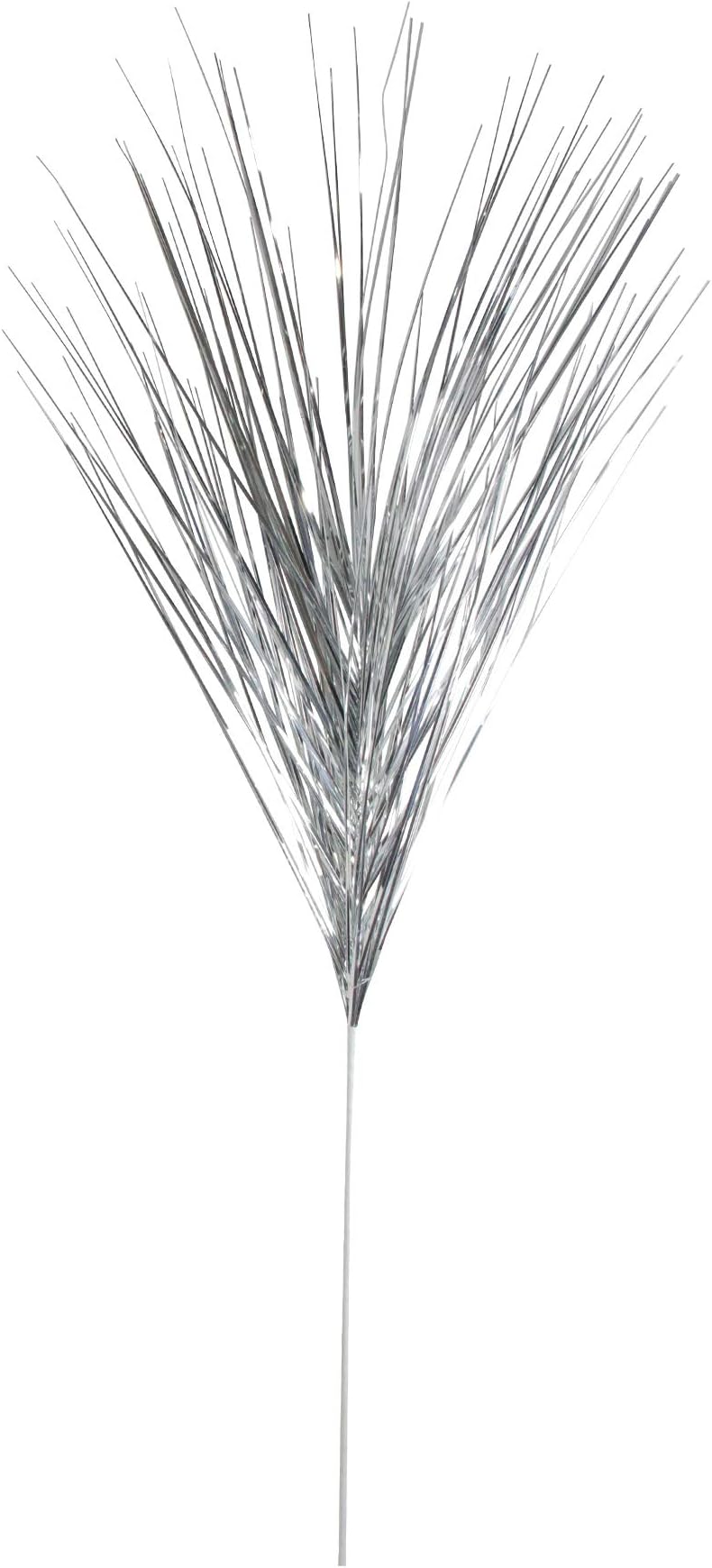 Northlight 43" Silver Tinsel Artificial Grass Christmas Spray
