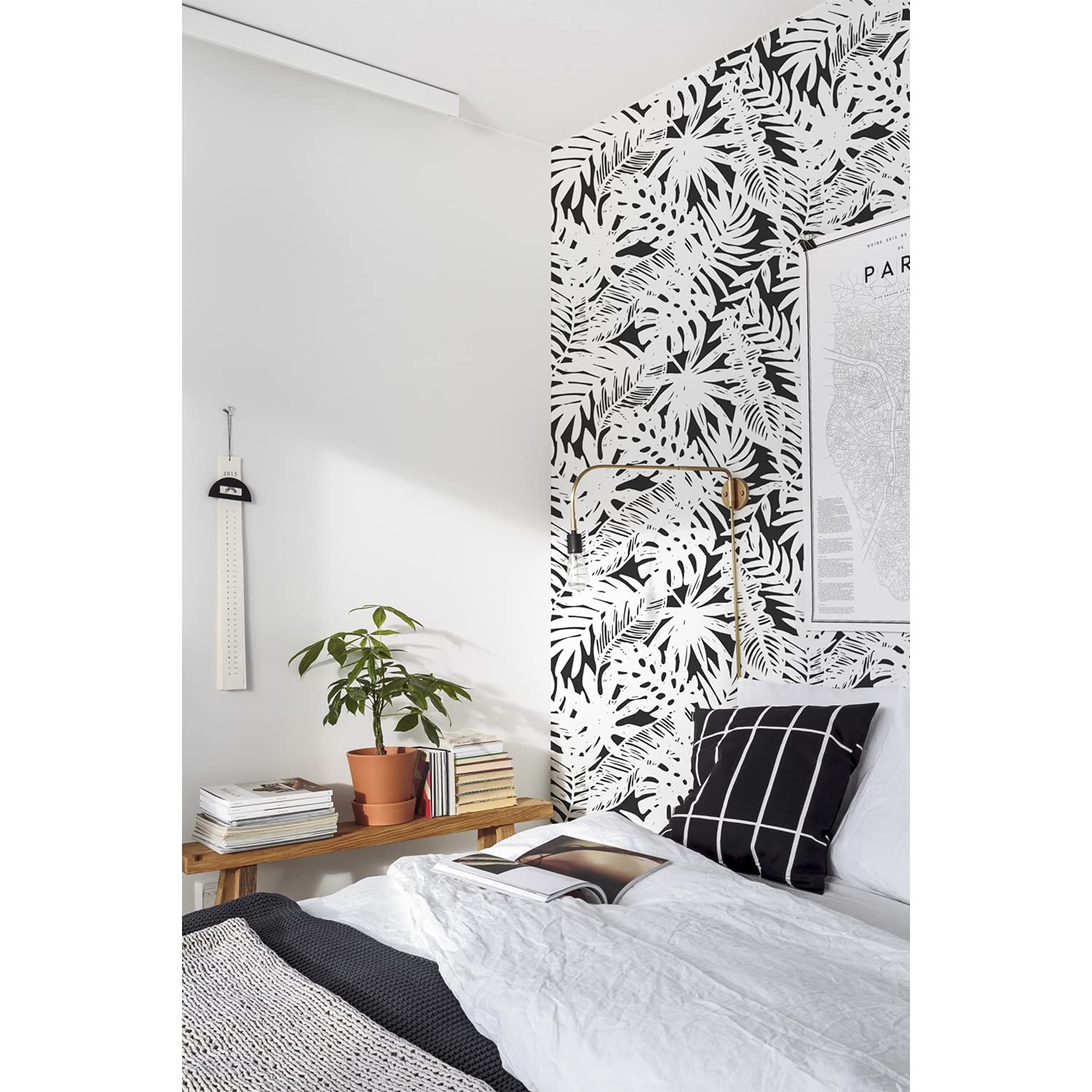 Papier Peint Tissu Intissé Feuilles 250x104cm Pour Rénover Facilement Un Meuble Ou Un Mur Abîmé