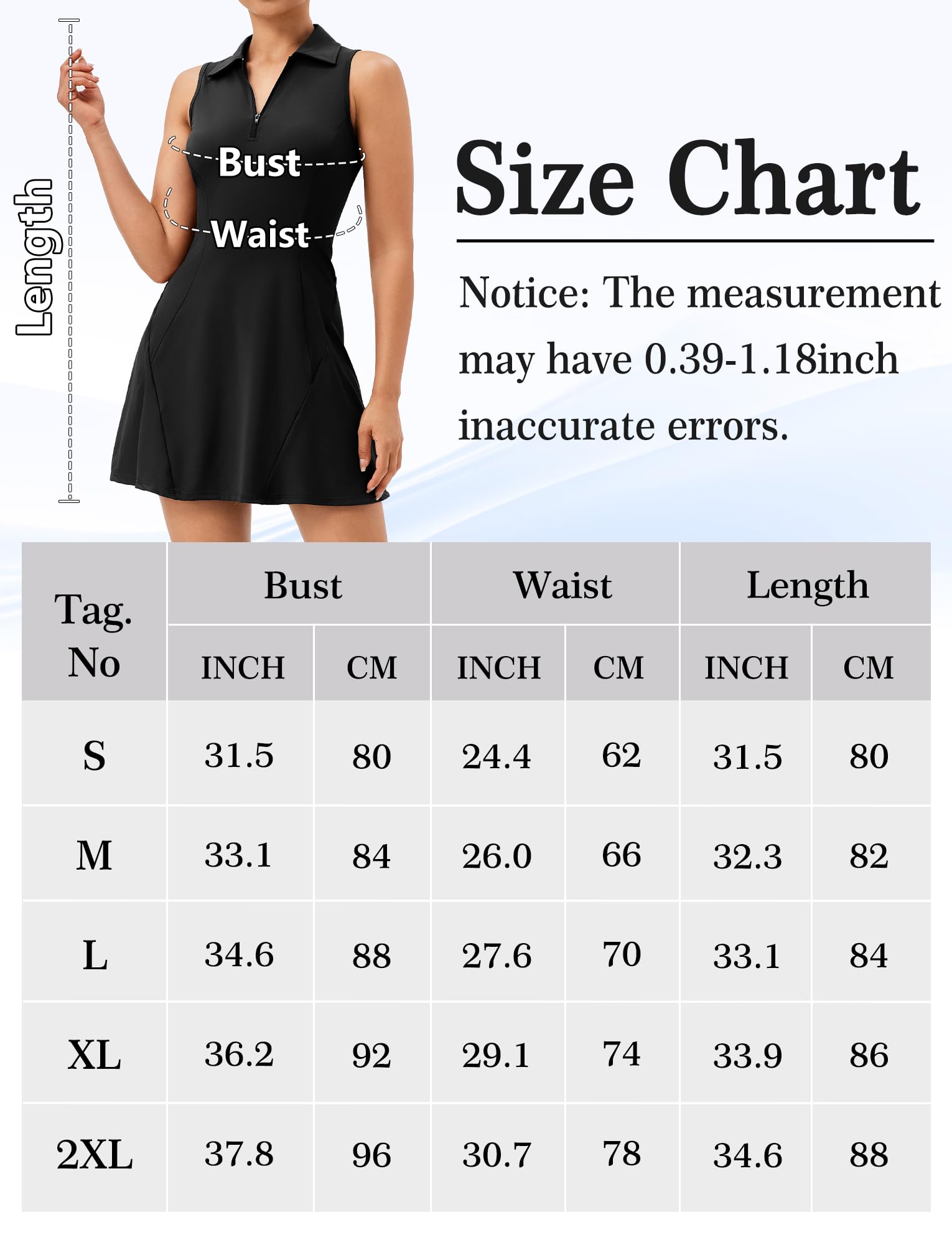 SEAUR Robe de Tennis pour Femme Robe de Golf sans Manches Filles Robes de Sport Athlétique Robe Mini Dame