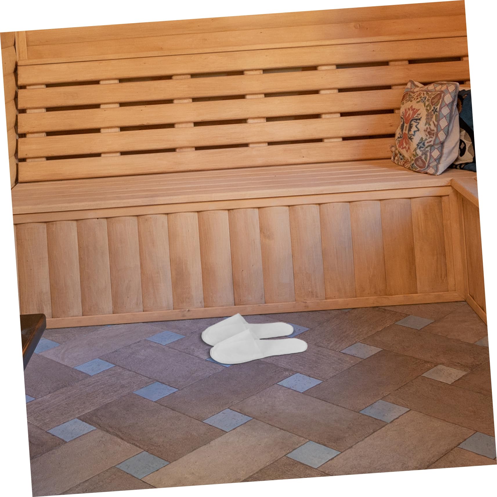 MUSISALY Hotel Home Slippers 10 Pairs Disposable Spa Slippers Soft Fleece Breathable Closed Toe Nonwoven Fabric for Travel Plane Salon Party