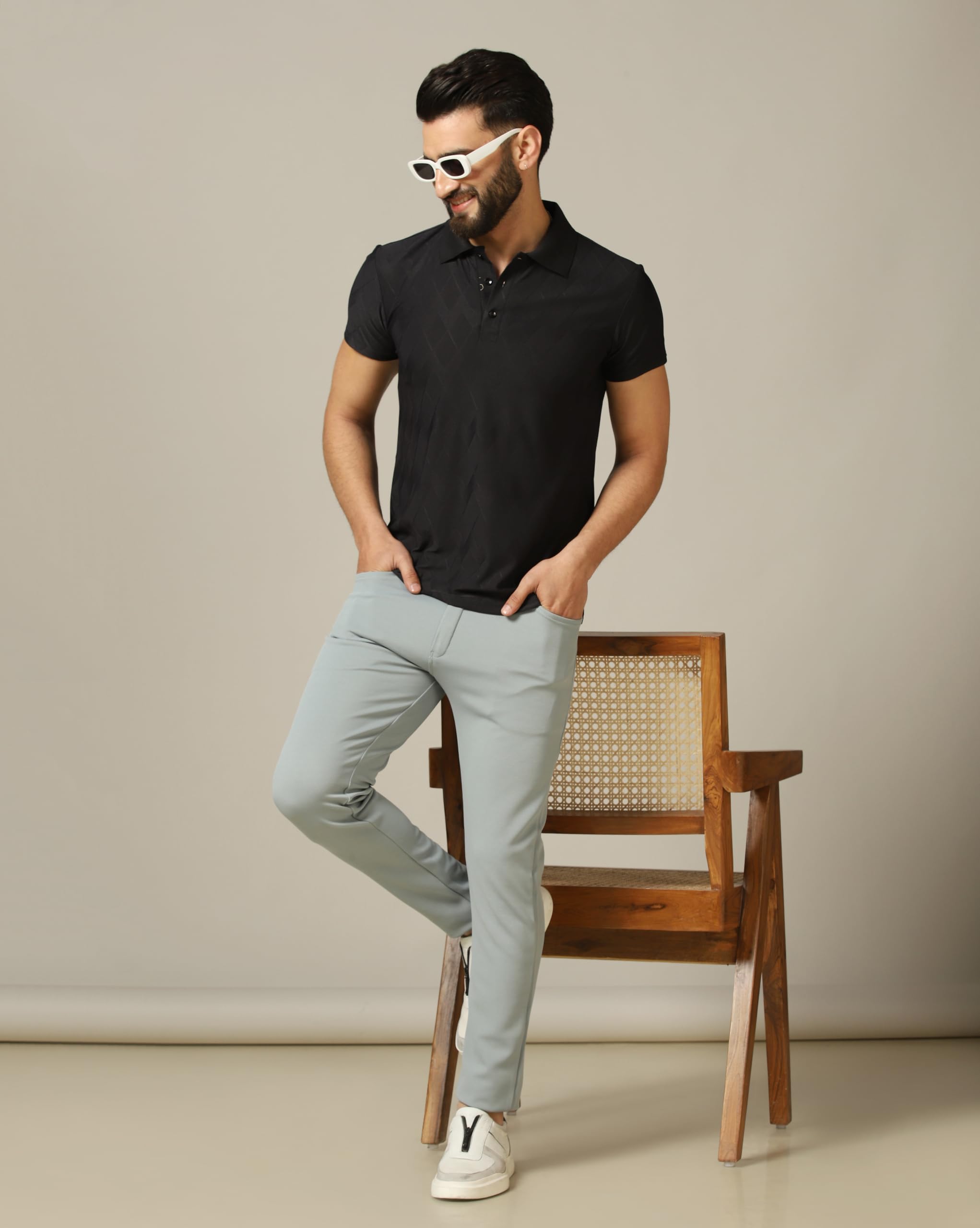 Tagdo Pantalones vaqueros para hombre con bolsillo, ajuste regular, estilo casual