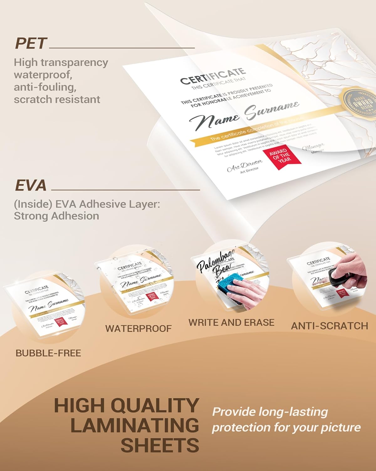 Uinkit 100Pack Thermal Laminating Sheets Hold 11x 17 Sheets 5mil Heavy Duty Laminating Pouches Menu Tabloid Size11.5X17.5 inches Lamination Sheets Paper for Laminator Clear Glossy Rounded Corner