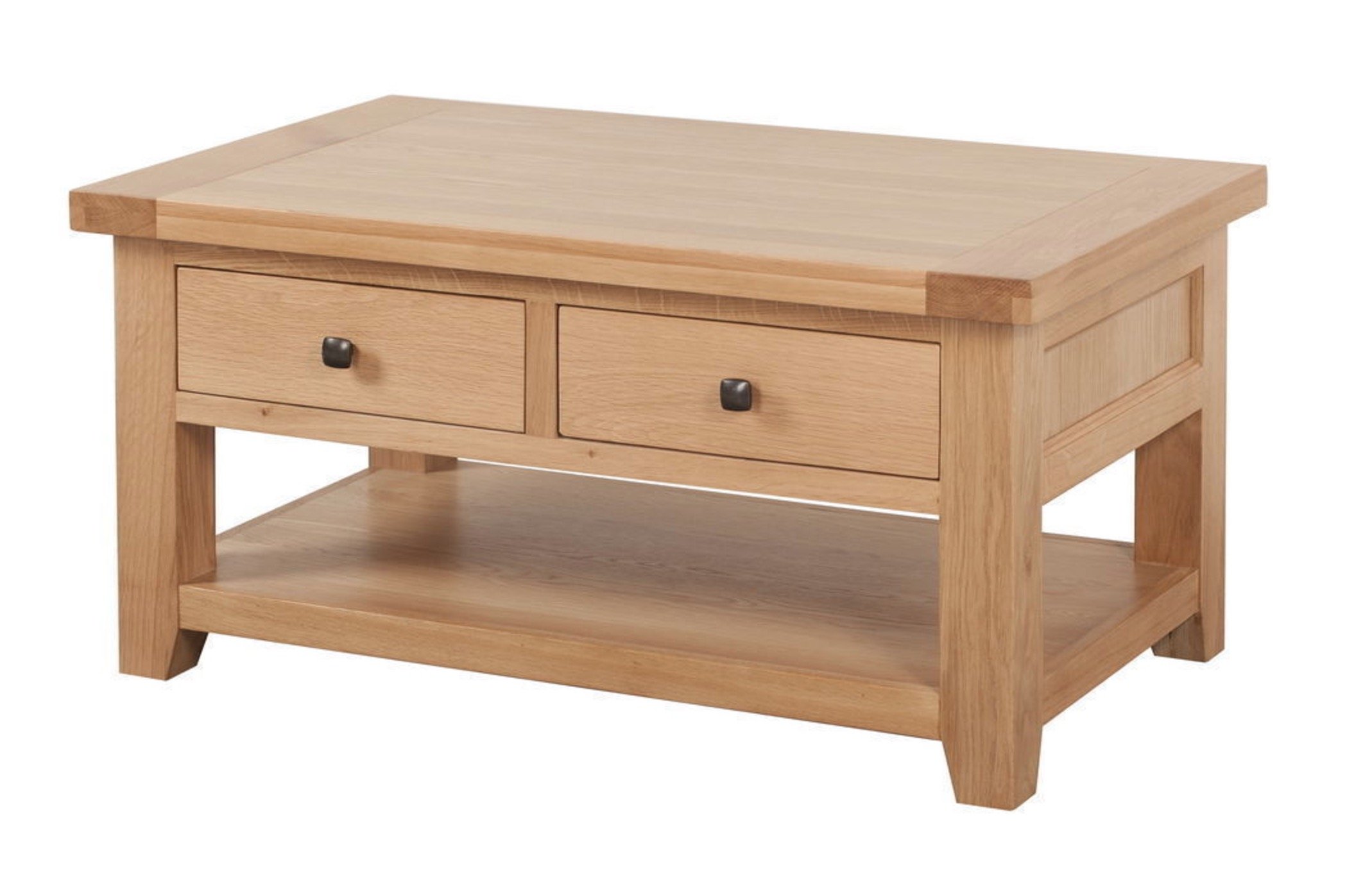 Seconique Cambourne 2 Drawer Coffee Table in Sonoma Oak Effect Veneer
