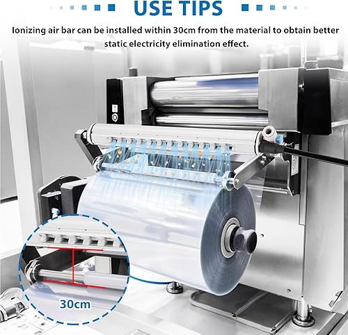 Miniatura 8 de YUCHENGTECH Barra de aire ionizante de 15.7 in antiestática Ionizadora, descargador eliminador estático + generador de alto voltaje de 7KV 110V