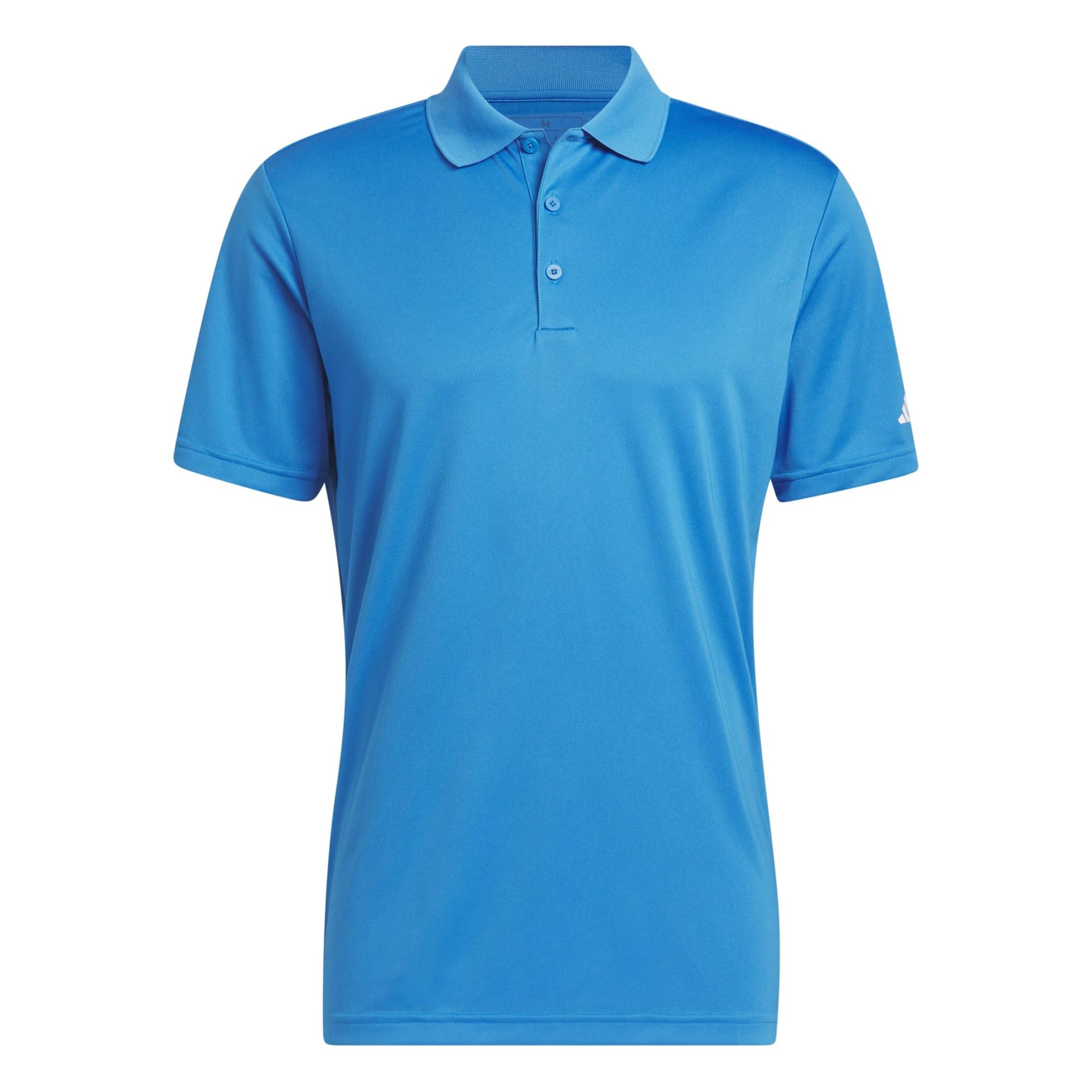 adidas Men's Core Performance Primegreen Polo Shirt, Bright Blue, XS