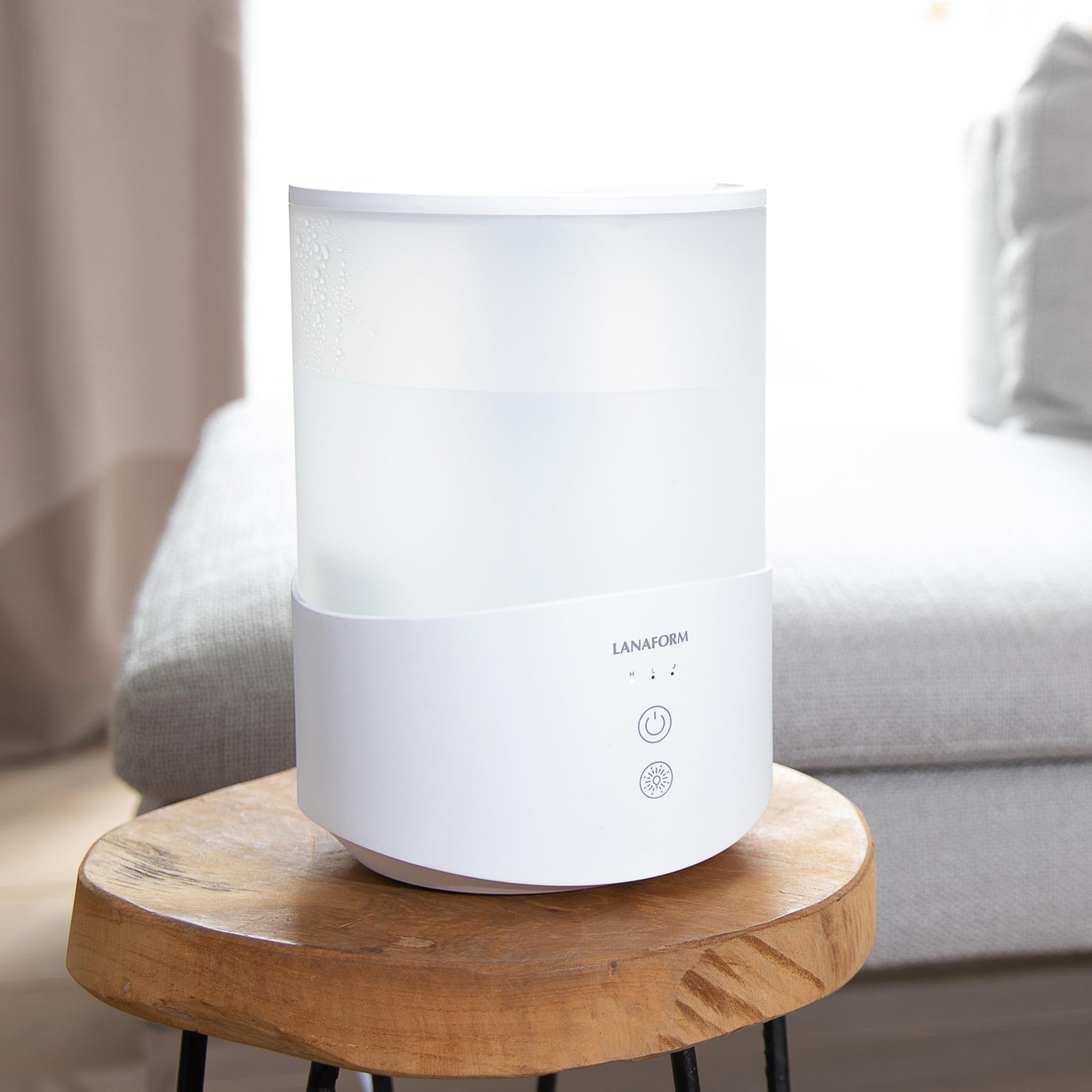 Humidificateur d'air -Diffuseur huiles essentielles -Lumière led -Mode nuit