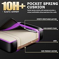 Vista 7 de Gaming Chair, Computer Chair with Footrest and Lumbar Support, Ergonomic Video Game Chair with Headrest, Height Adjustable Gamer Chair Office Desk