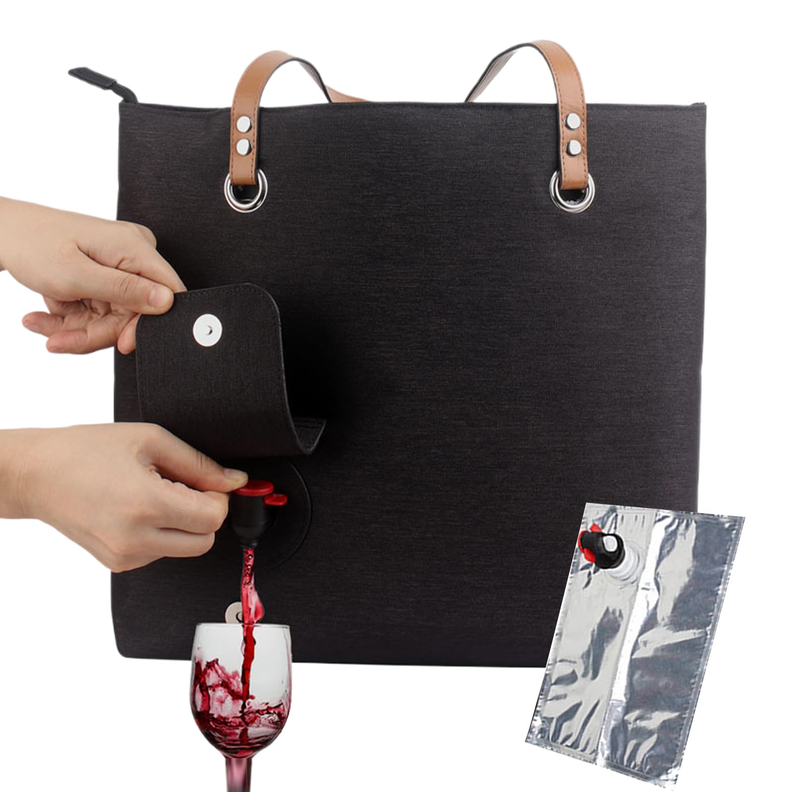 Portavinos isotérmico contra el calor con boquilla vertedora para picnic