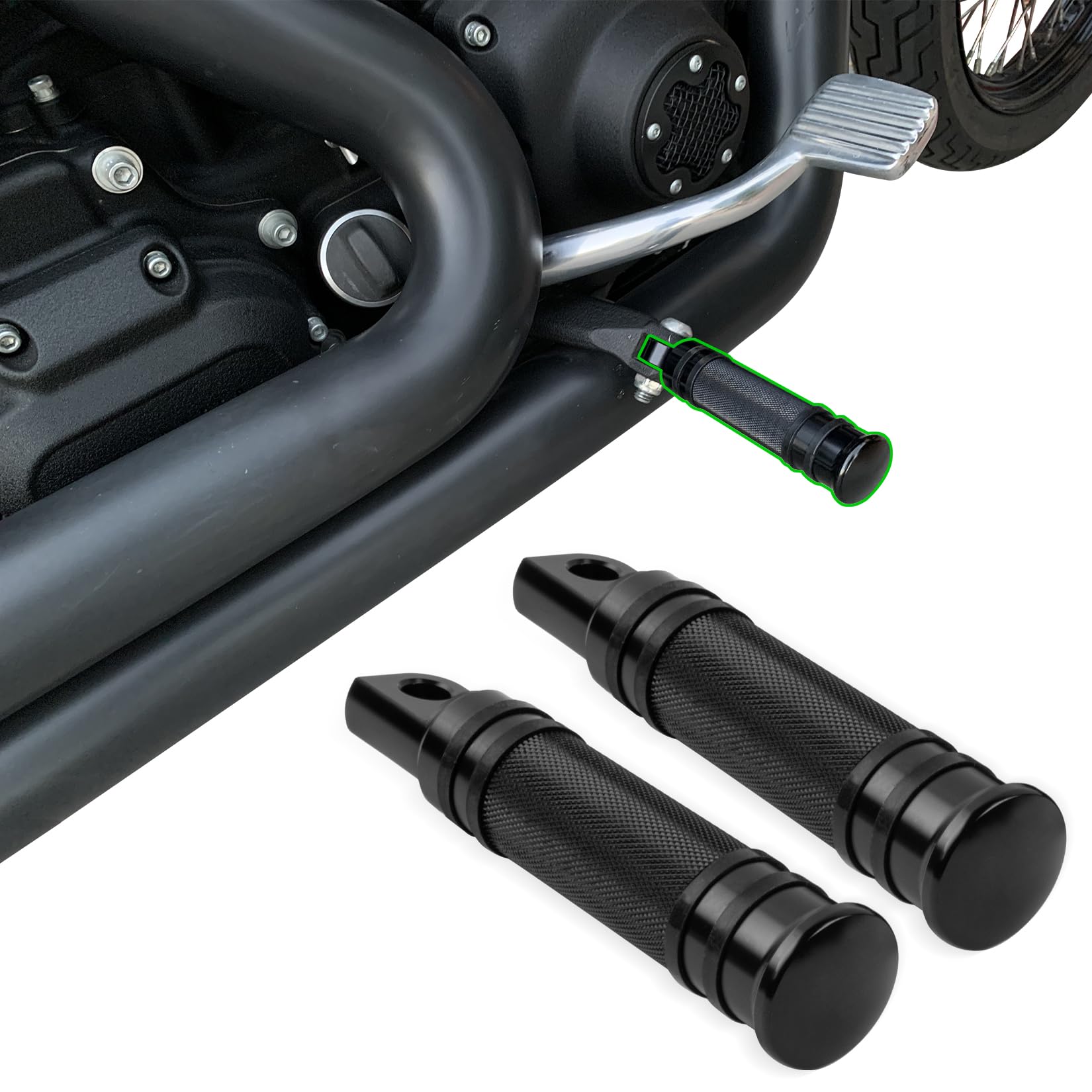 Pédales de passager moto pour éliminer les glissements XL883
