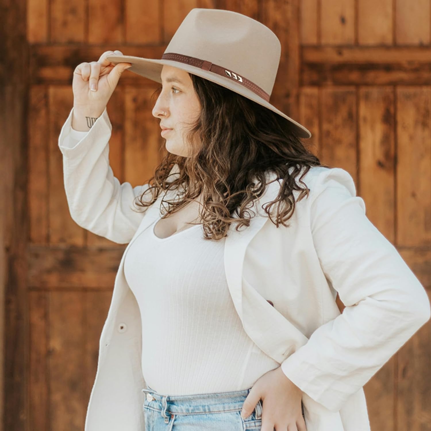 Gamboa Hat Bands for Cowboy and Cowgirl Western Accesories for Men and Women Leather Style Hat Belt Band - Image 6