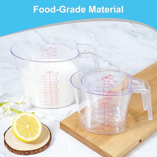 Miniatura 5 de Juego de tazas medidoras y cucharas medidoras magnéticas, tazas medidoras de acero inoxidable, cucharas medidoras de acero inoxidable de doble cara