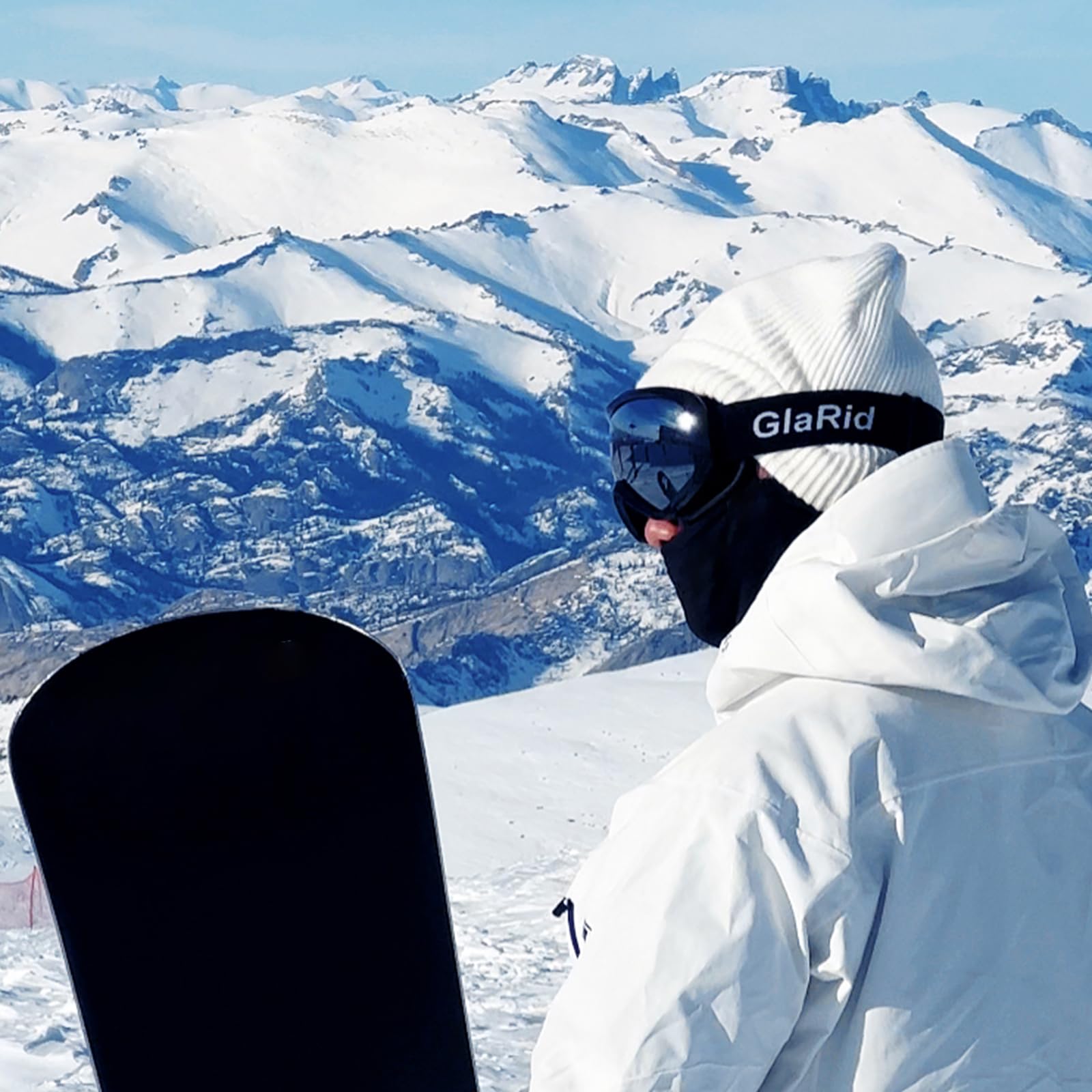 Snowboard Skibrille für Herren Damen Jugend Anti Beschlag über der Brille Winter Schneebrille mit Portable Brillenetui