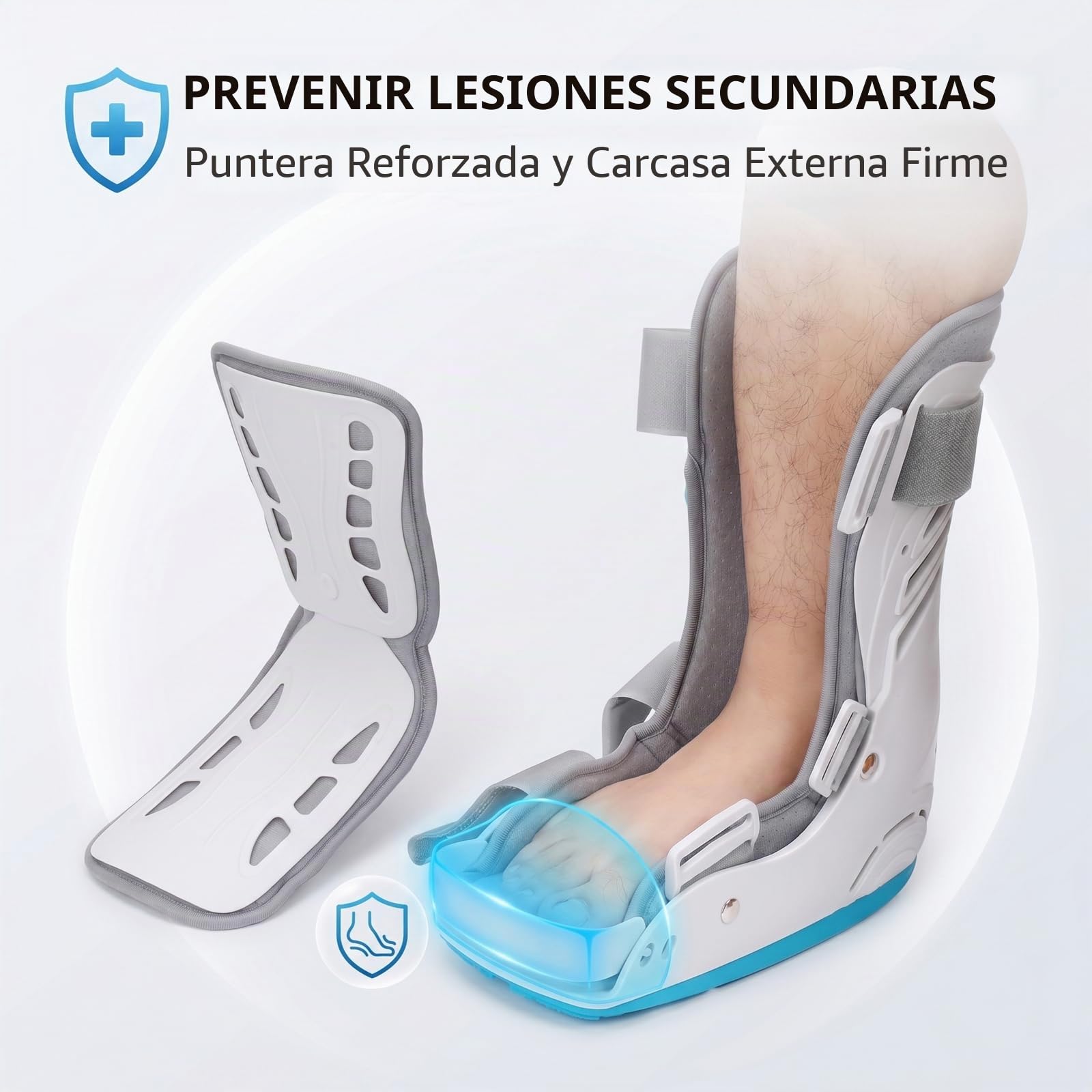 Walker Bota de fractura inflable para cirugía del tendón de Aquiles, esguinces de tobillo, pie roto (S)