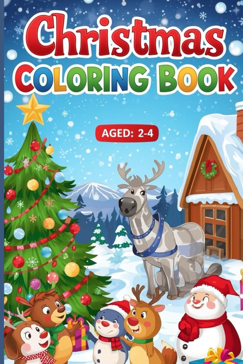 christmas coloring book: Warm & Merry Christmas Coloring Book: Relaxing Pages for All Ages