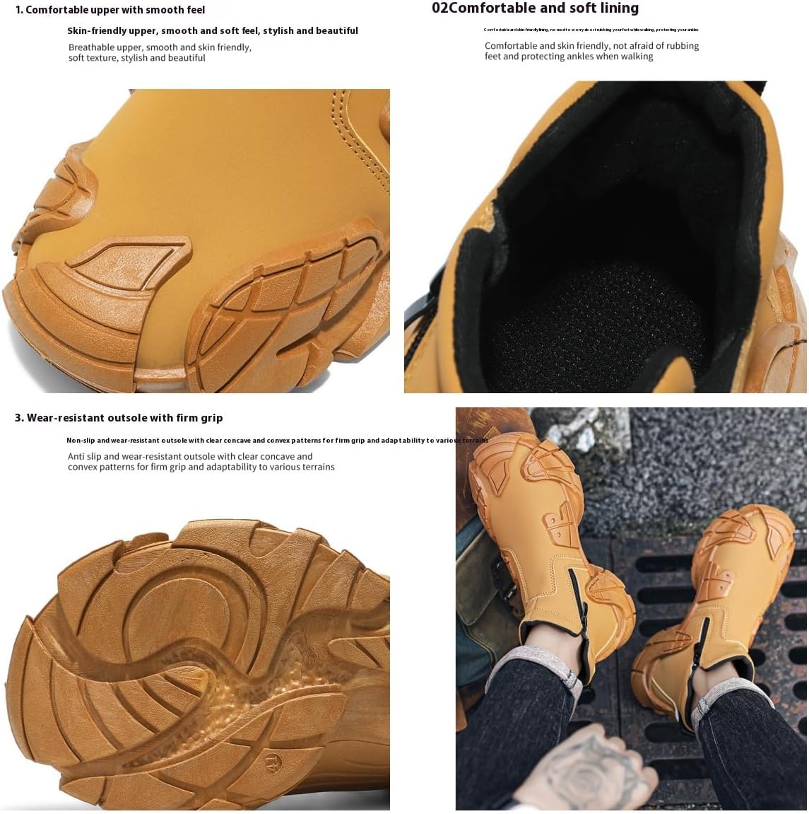 Men's Fashion Sneakers - Casual & Stylish, Thick Sole for Height Boost, Non-Slip & Durable, Warm Faux Leather for All Seasons - Image 6