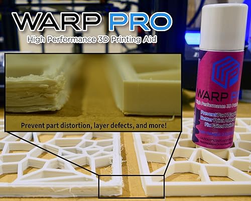 Miniatura 3 de Warp Pro - Aerosol adhesivo en aerosol para cama de impresora 3D - Repara la deformación de impresión 3D - No más barras de pegamento - Aerosol,