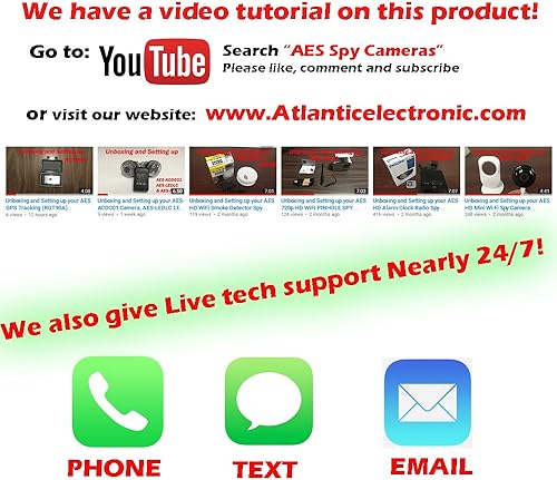 Miniatura 5 de 1080P HD WIFI PINHOLE Cámara espía con detección de movimiento, alimentado por CC o batería, ranura para tarjeta Micro SD, portátil Mini WiFi DIY
