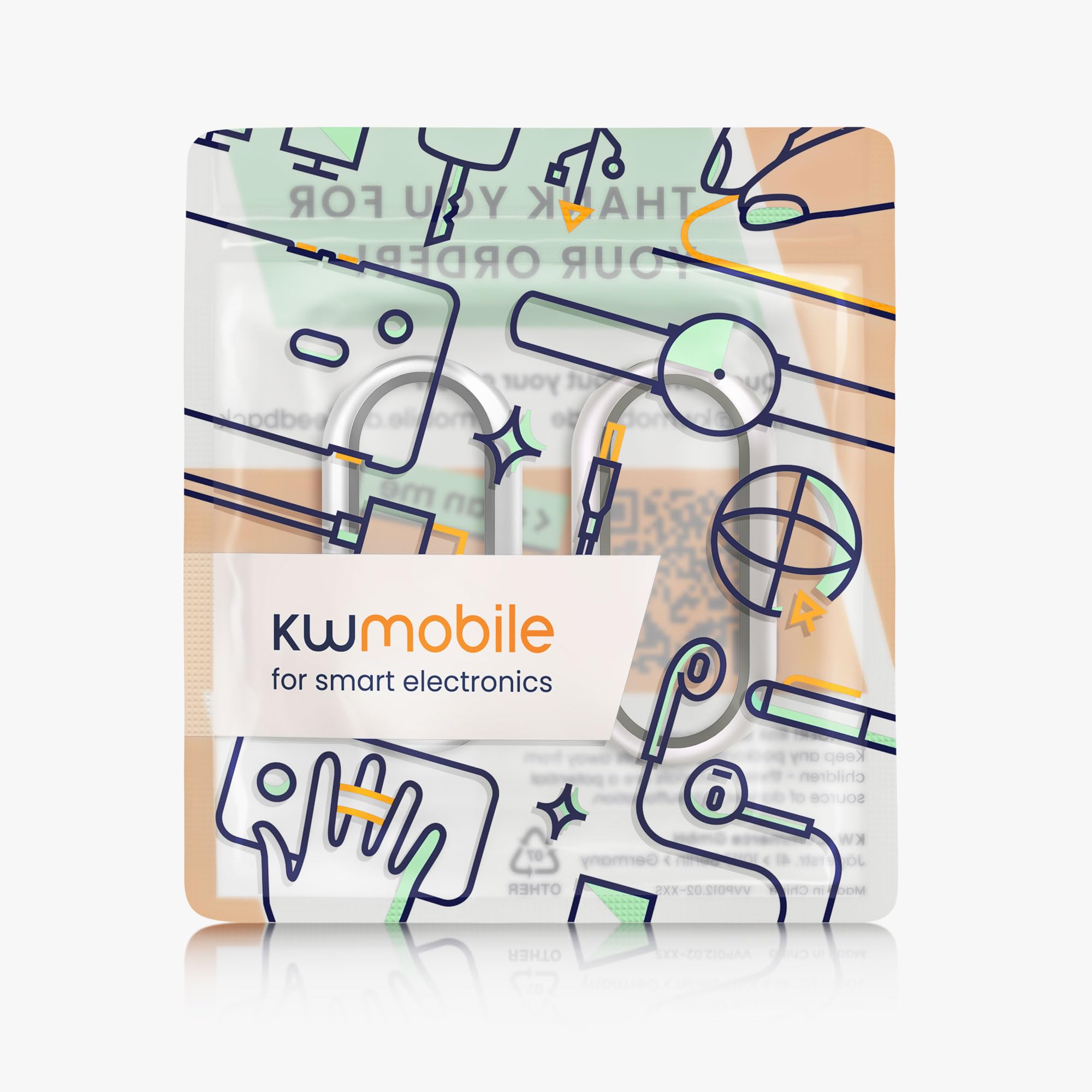kwmobile 2 x etui kompatybilne z Xiaomi Mi Band 10 / Smart Band 10 - Fullbody Fitness Tracker Case zestaw ze szkła - srebrny, metaliczny różowy