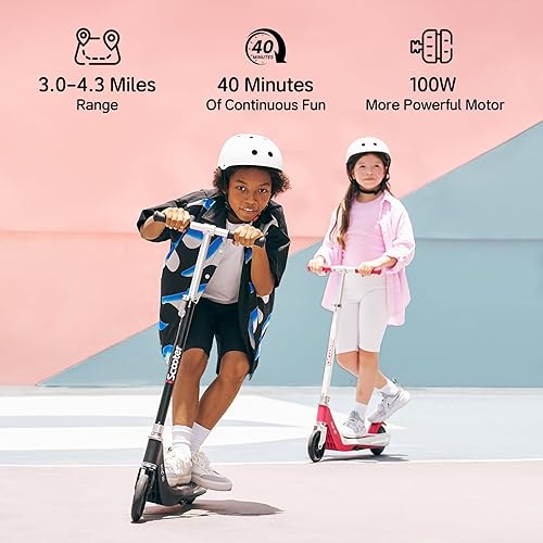 Miniatura 3 de iScooter IK3IK3Pro - Patinete eléctrico para niños de 6 a 12 años, velocidad máxima de 10 MPH, 3 alturas (IK3Pro), carga magnética, motor de 150W,