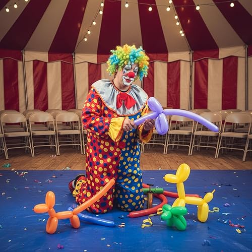 Miniatura 6 de Lenwen 1000 globos largos a granel, 260 globos de látex para decoración de cumpleaños, bodas, festivales, payasos, suministros de fiesta