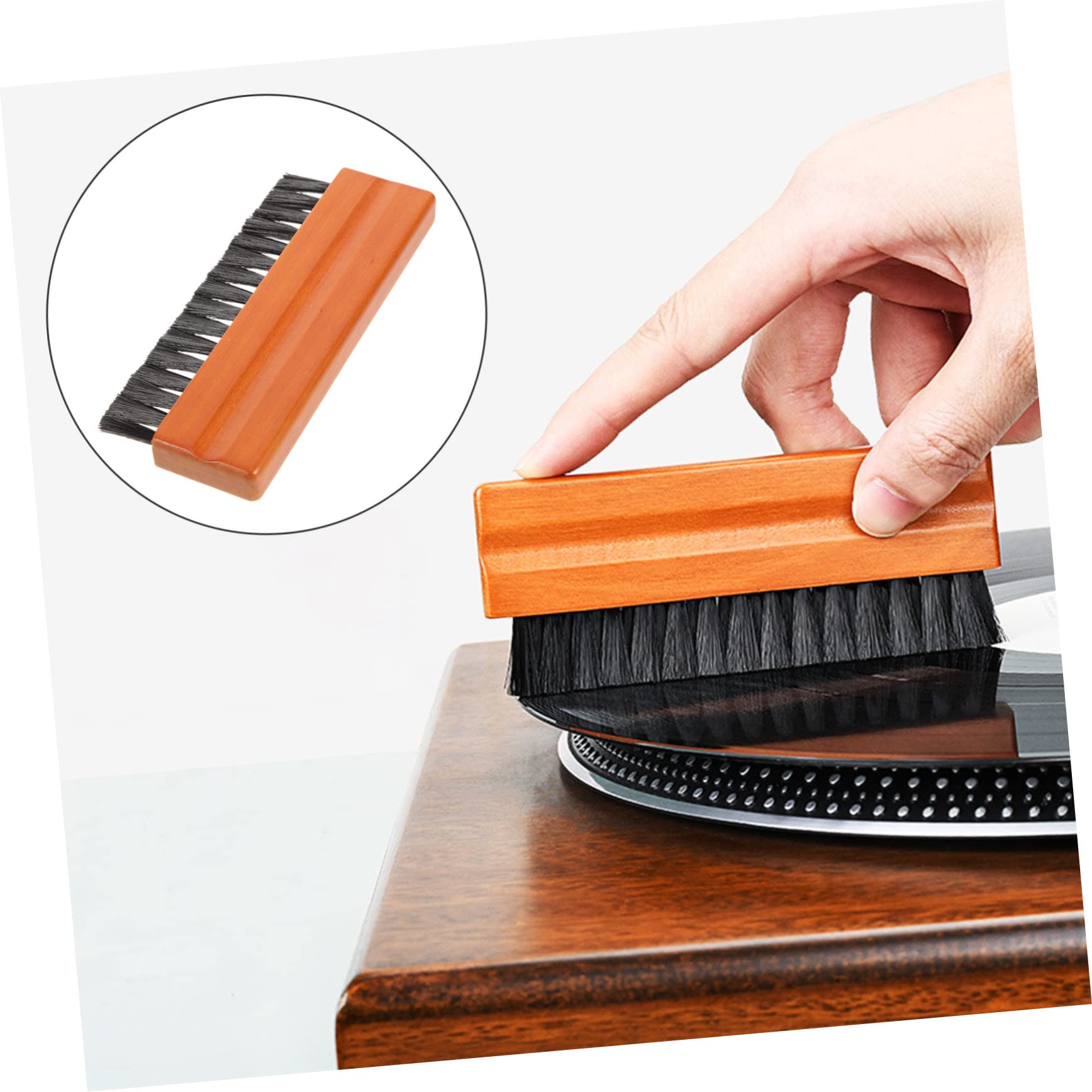 Toyvian 5pezzi Spazzola Per Pulizia Dischi Antistatica Brush Professionale Per Rimozione Polvere Materiali Durevoli e Compatibile Dischi Vinili Facile Usare e Conservare