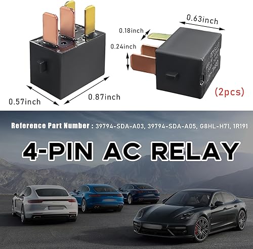 Miniatura 2 de 2 relés de CA para automóvil, G8HL-H71 AC y relés de arranque que reemplazan 39794-SDA-A03, reemplazo de arranque de conjunto de relé de potencia, 2