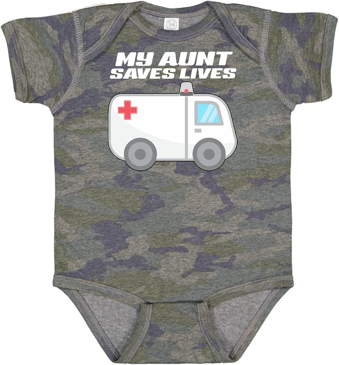 inktastic My Aunt Saves Lives- Ambulance Baby Bodysuit