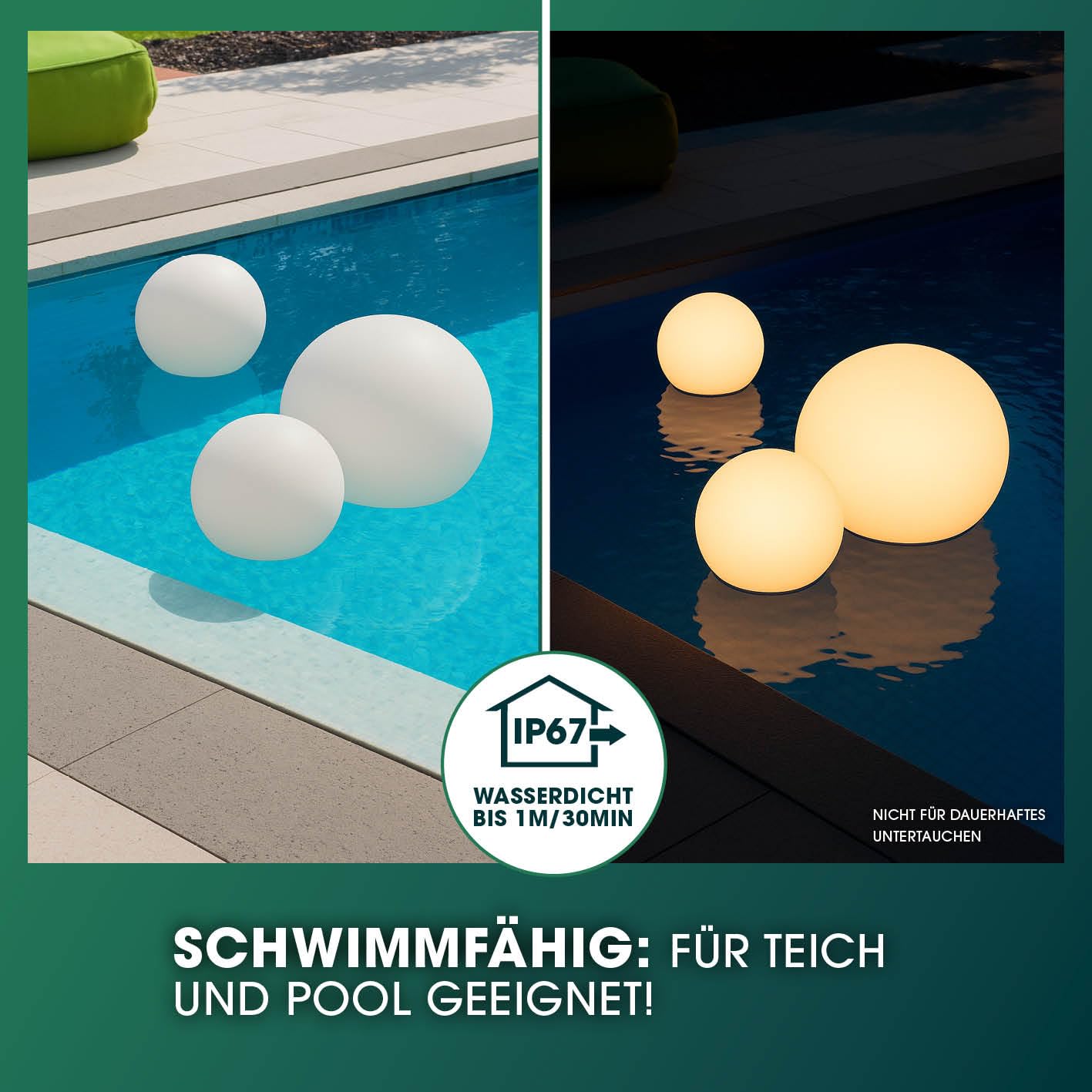 EASYmaxx Lampa solarna LED ze zmianą kolorów | dekoracyjna lampa ogrodowa z oświetleniem LED | piękne efekty świetlne z czujnikiem światła dziennego, do użytku wewnątrz i na zewnątrz, dekoracja